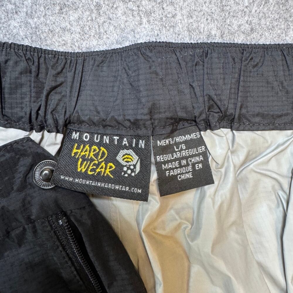 Mountain Hardwear Epic Rain Pants Men's L Regular Black Waterproof OM3880 - Picture 4 of 13